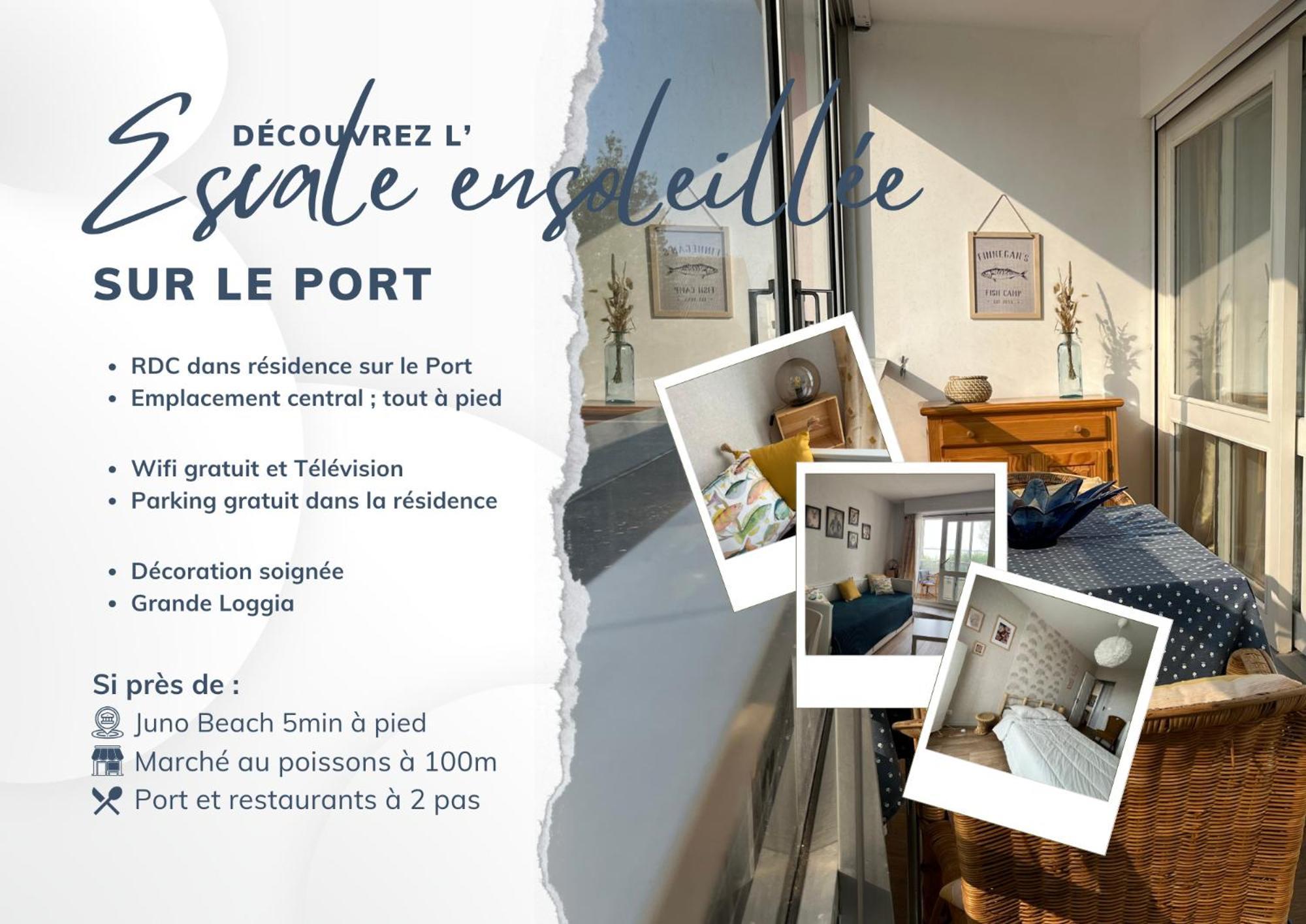 L'Escale Ensoleillee, 2 Pieces Sur Le Port Proche Juno Beach Courseulles-sur-Mer Exteriör bild